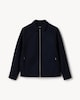 image 4 of F&F Twill Textured Zip Up Jacket in Navy