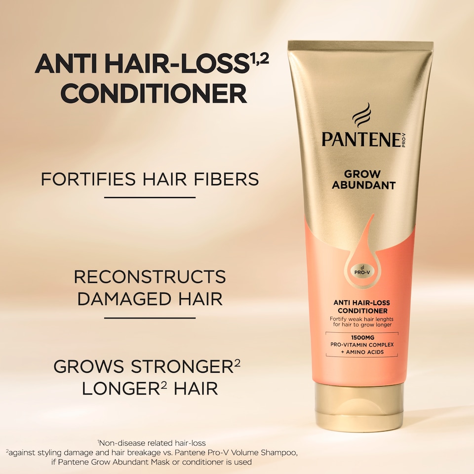 image 1 of Pantene Grow Abundant Anti Hair Loss Conditioner 250ML