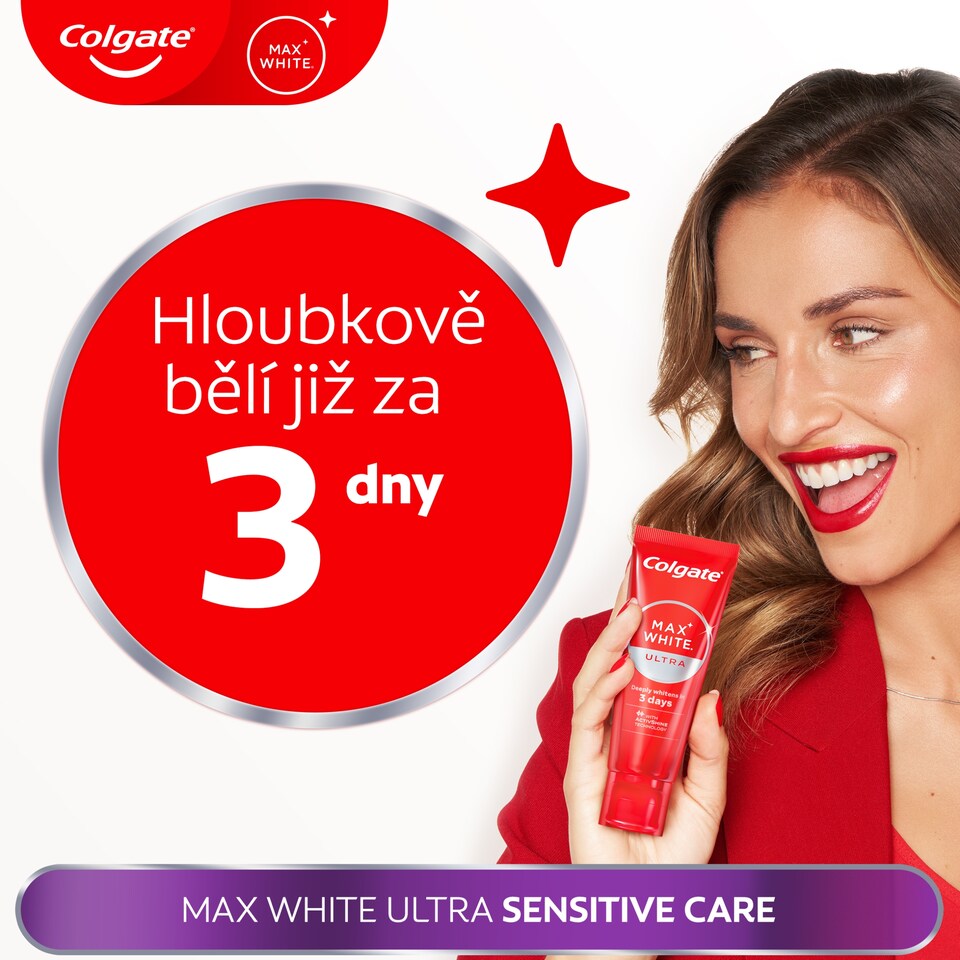 Obrázek 1 pro produkt Zubní pasta Colgate Max White Ultra Sensitive Care 50ml