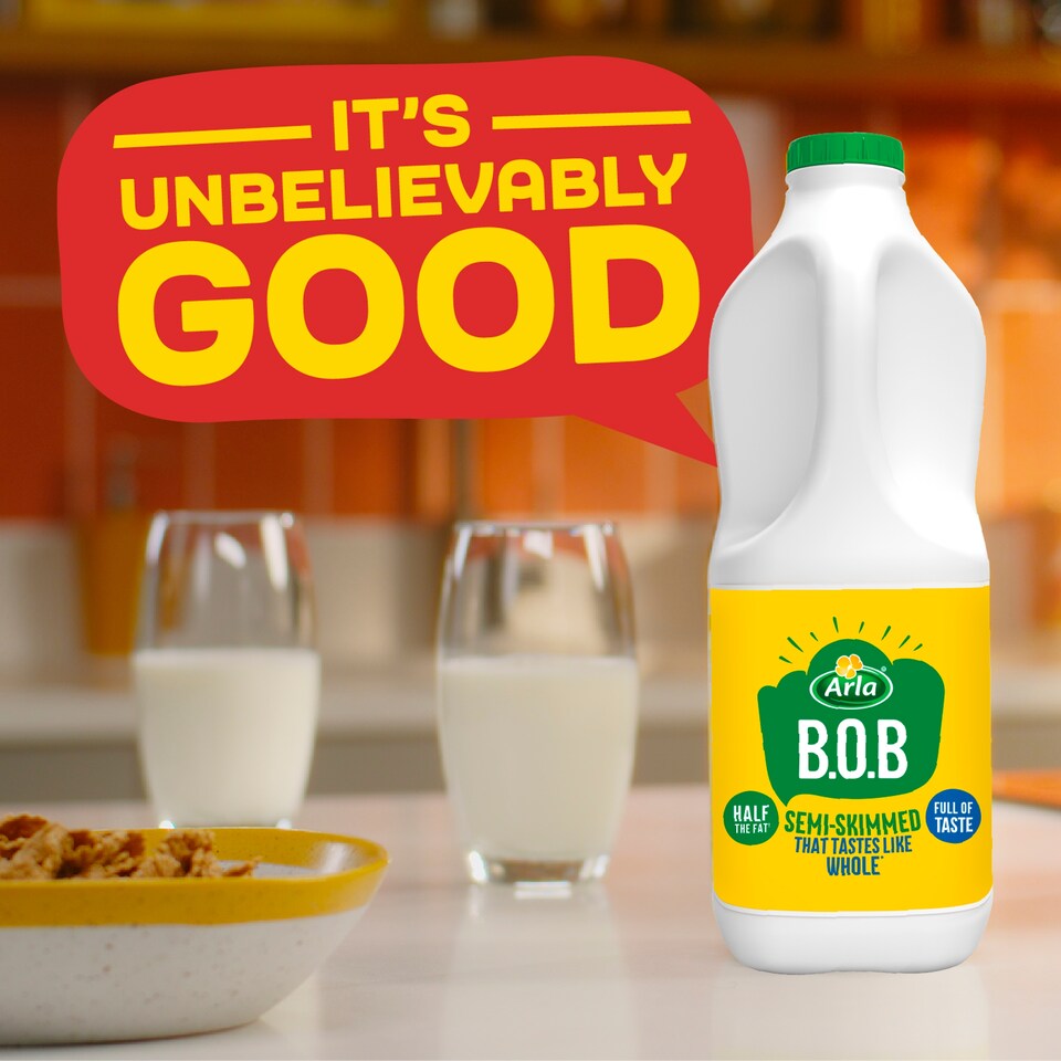 image 1 of Arla BOB Semi-Skimmed Milk 2L That Tastes Like Whole