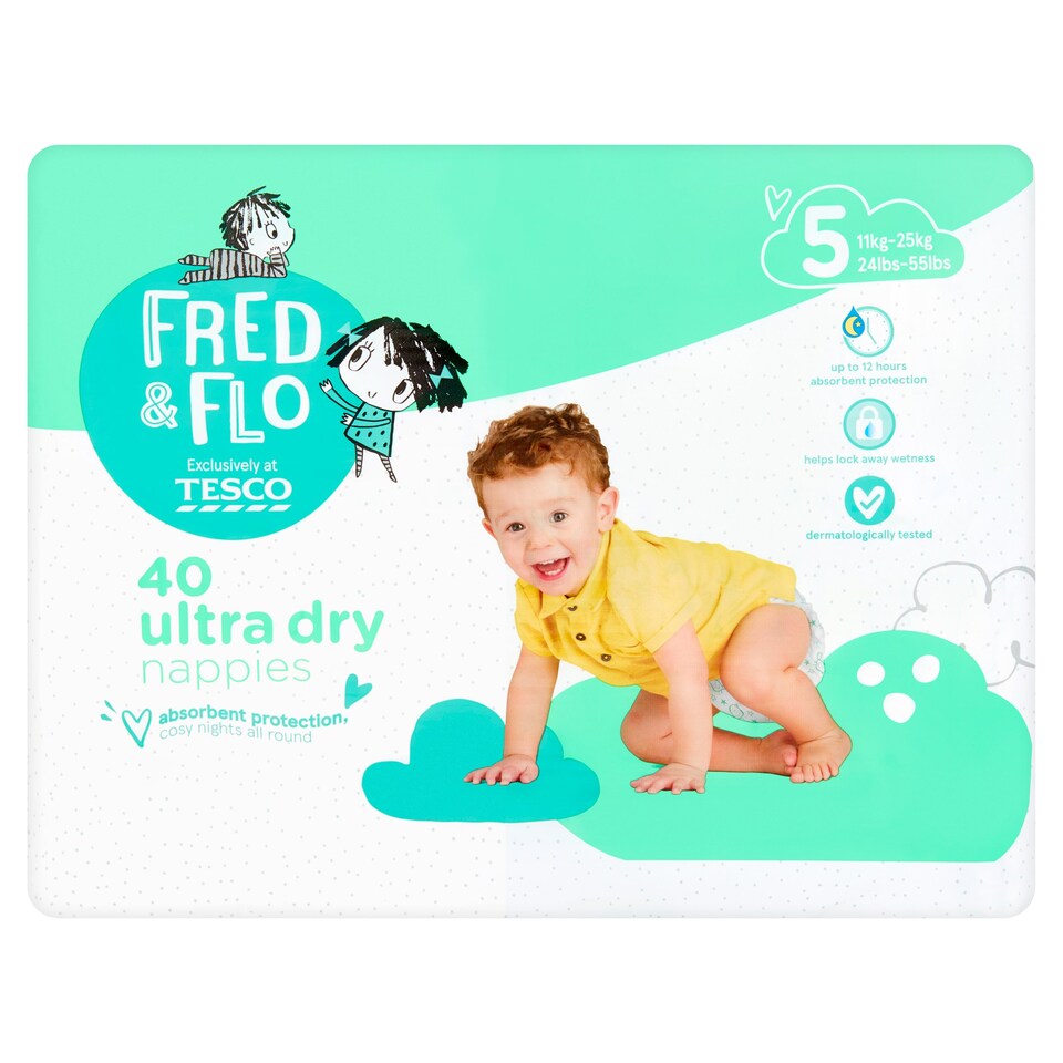 Fred And Flo Ultradry Size 5 40 Pack