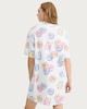 image 3 of Hello Kitty Pure Cotton Nightdress in Multi White