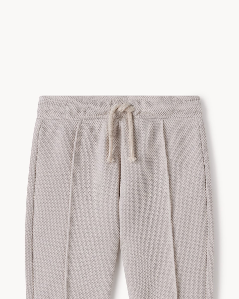 image 1 of F&F Baby Bear Polo Shirt and Joggers Set in Neutral