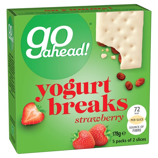 Mcvitie Go Ahead Yogurt Breaks Strawberry 5X35.5G Tesco Groceries