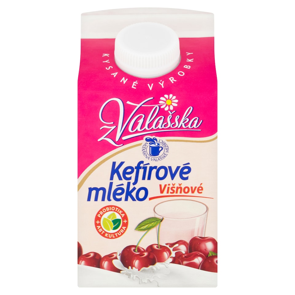 image 1 of Mlékárna Valašské Meziříčí Kefir Milk Cherry 450g