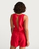 image 3 of F&F Textured Sleeveless Tie Back Top in Red
