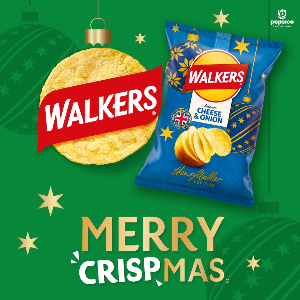image 1 of Walkers Glorious Cheese & Onion Flavour Potato Crisps 150g