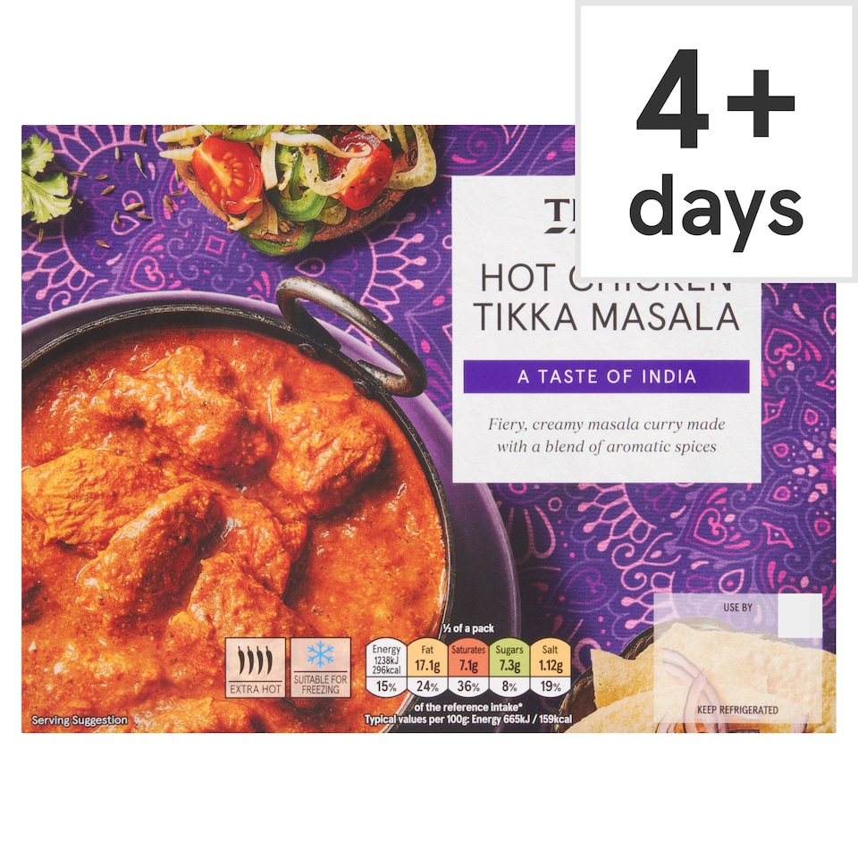 Tesco Hot Chicken Tikka Masala 400g