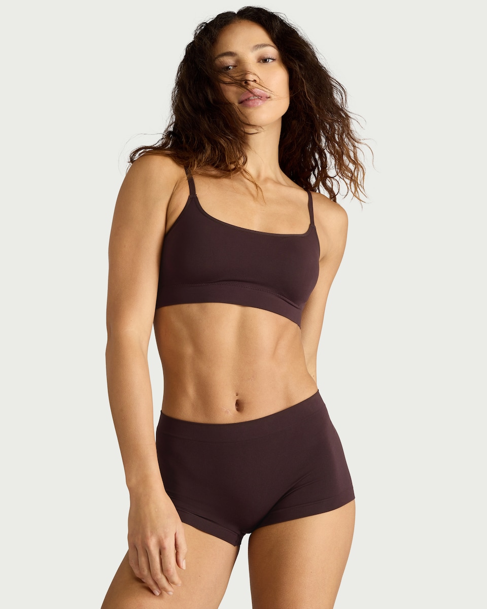 image 1 of F&F 3-Pack Seamfree Contour Shorts in Multi