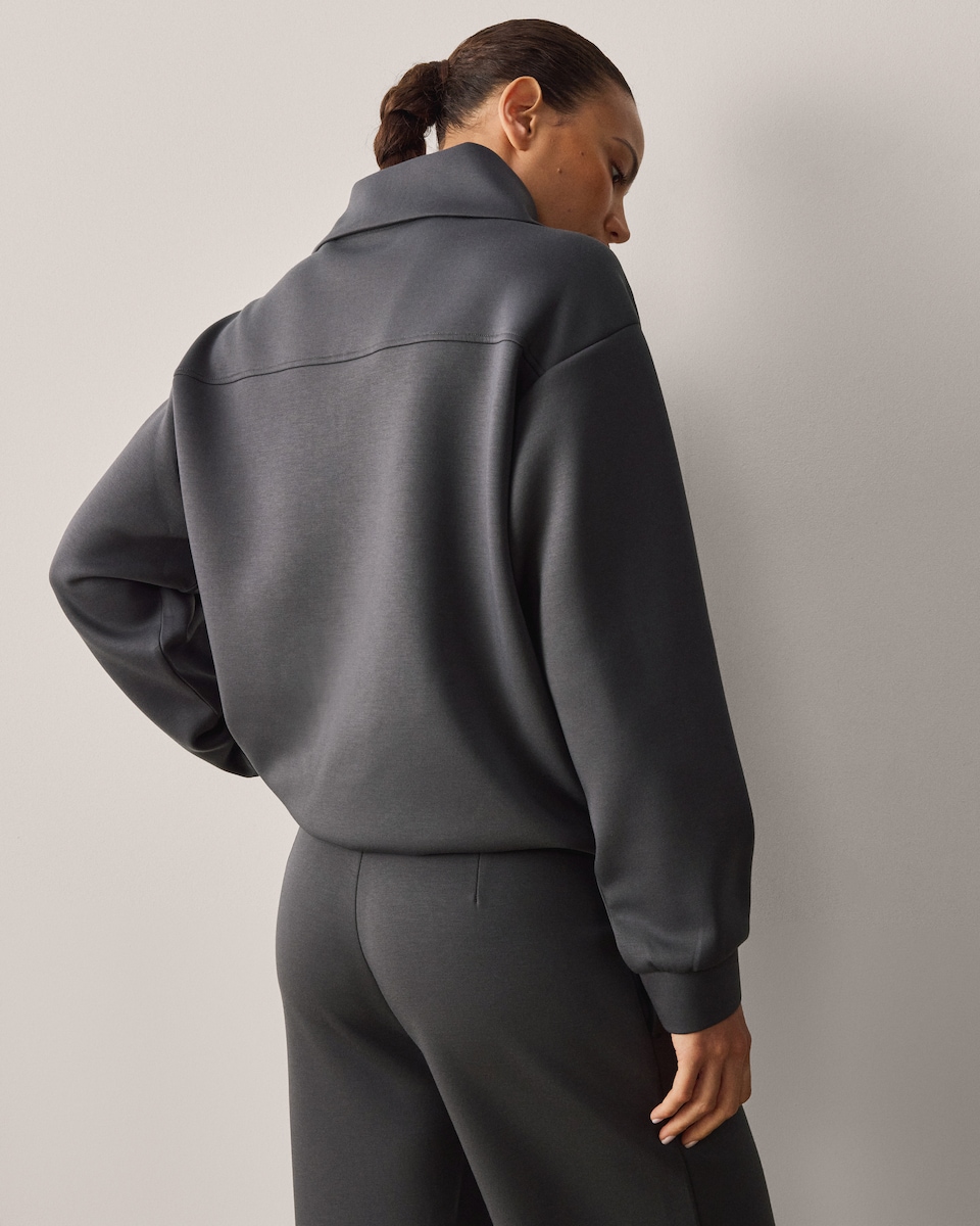 image 1 of F&F Active Half Zip Sweatshirt in Chocolate