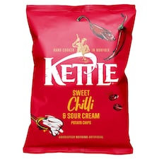 Kettle Potato Chips - Sweet Chilli & Sour Cream 130g