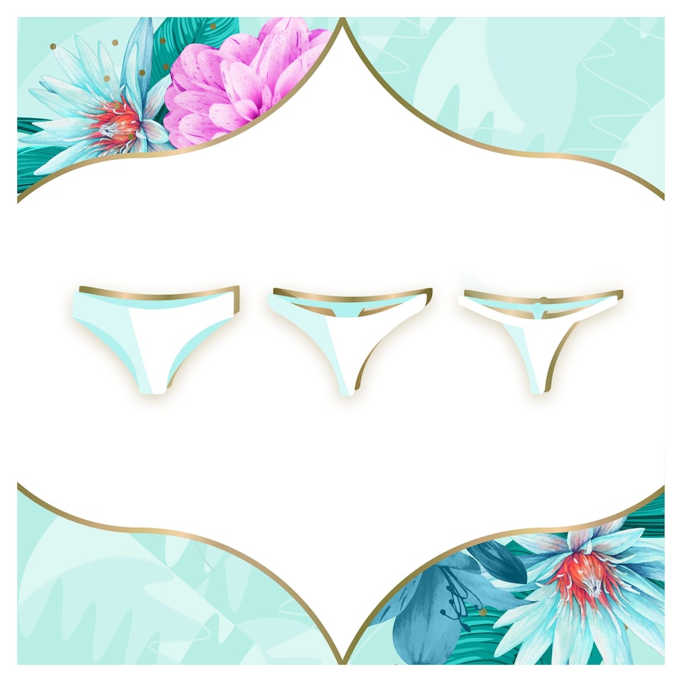 Obrázek 1 pro produkt Intimky Discreet Prodyšné intimky Multiform Intimky Waterlily