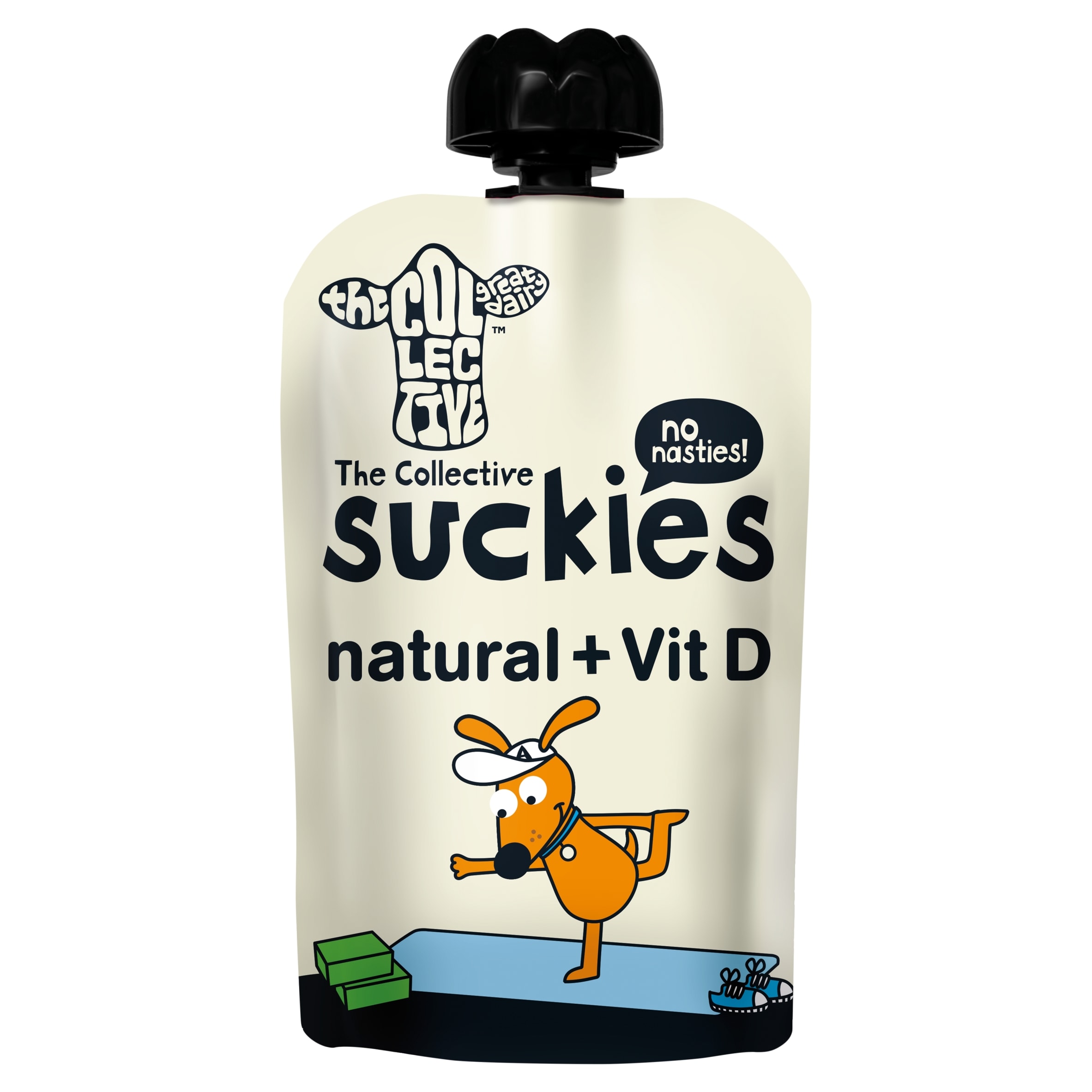 The Collective Suckies Natural + Vitamin D Yoghurt Pouch 90g