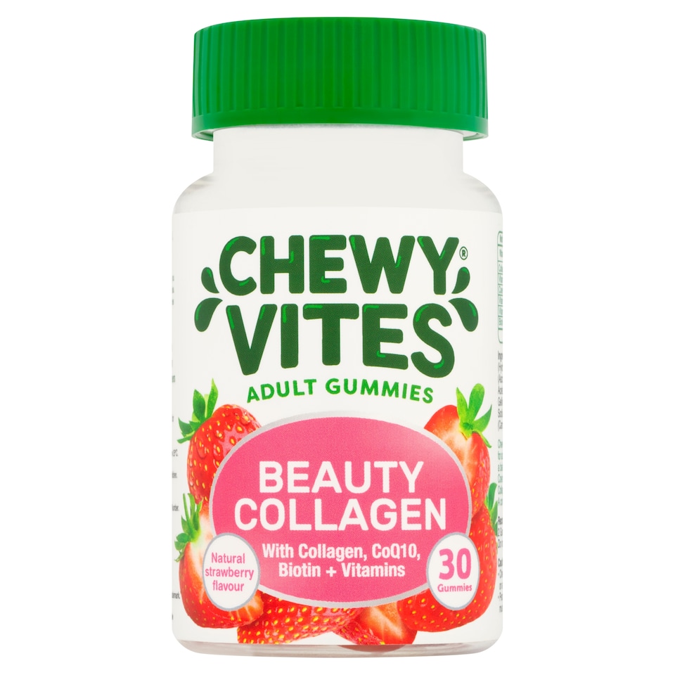 Chewy Vites Beauty Collagen Gummies, Strawberry Flavour x30