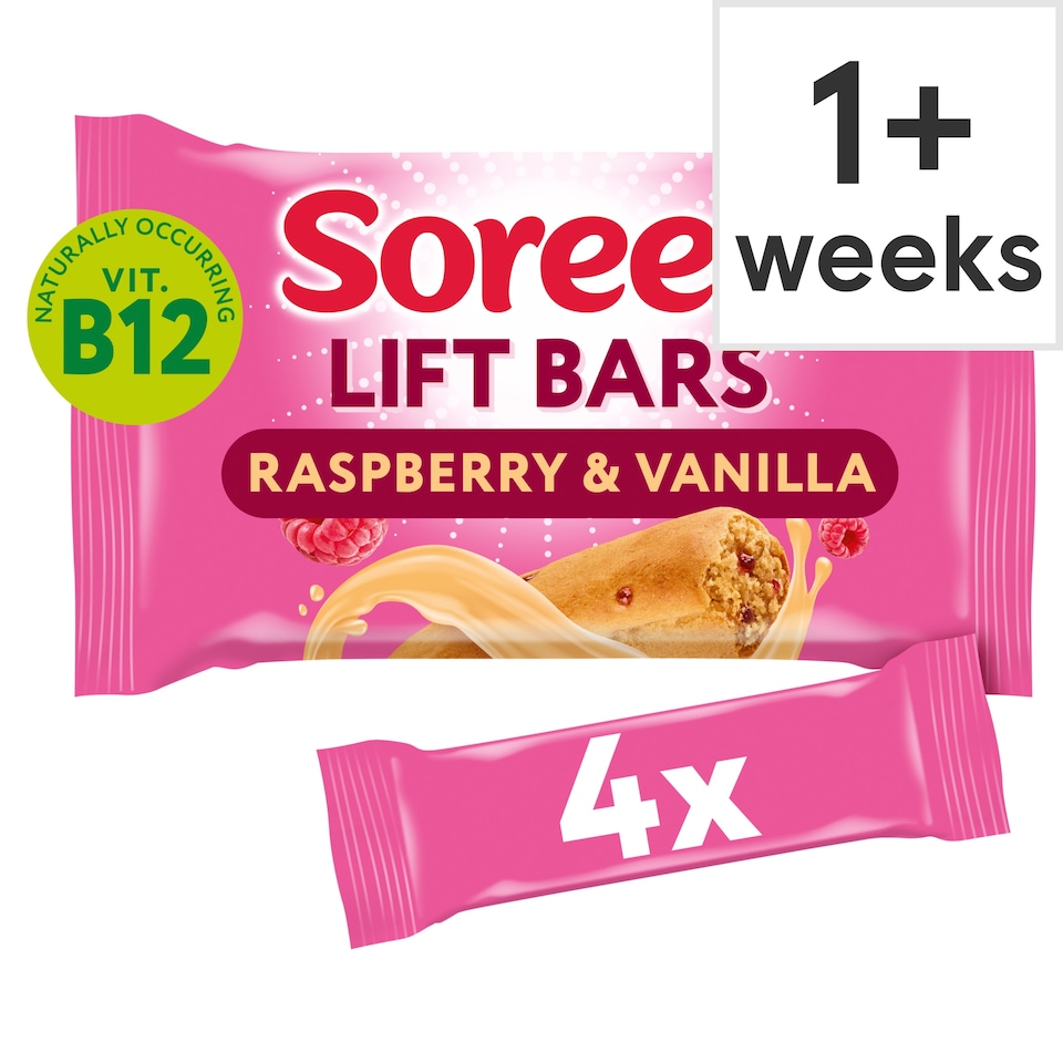 Soreen Lift Bars - Raspberry & Vanilla 4 Pack 168g