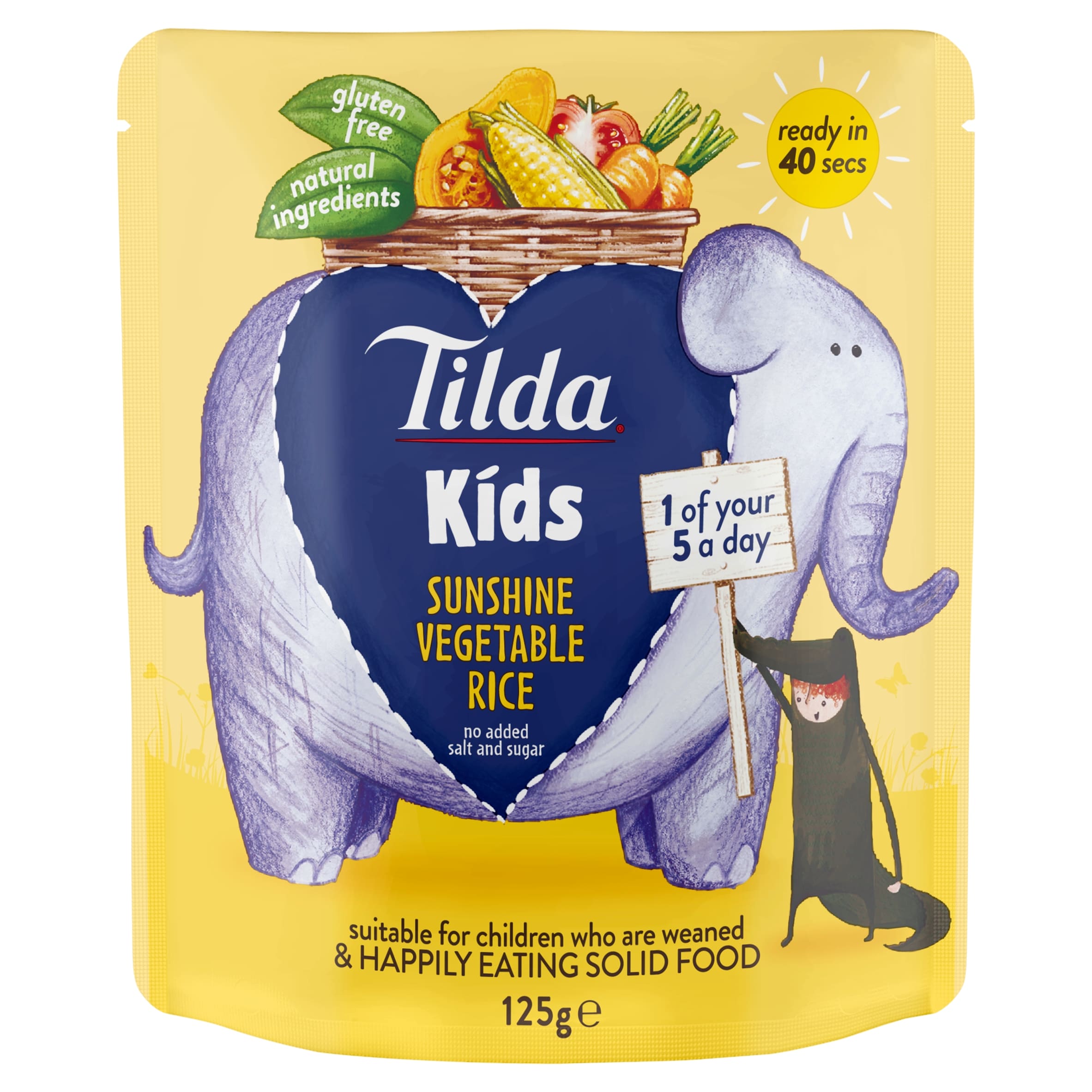 Tilda Kids Sunshine Vegetable Rice 125G