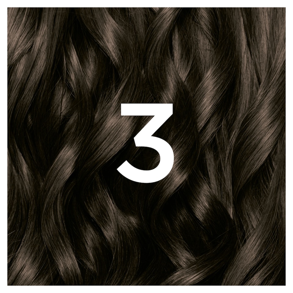 image 1 of Garnier Nutrisse 3 Darkest Brown Permanent Hair Dye