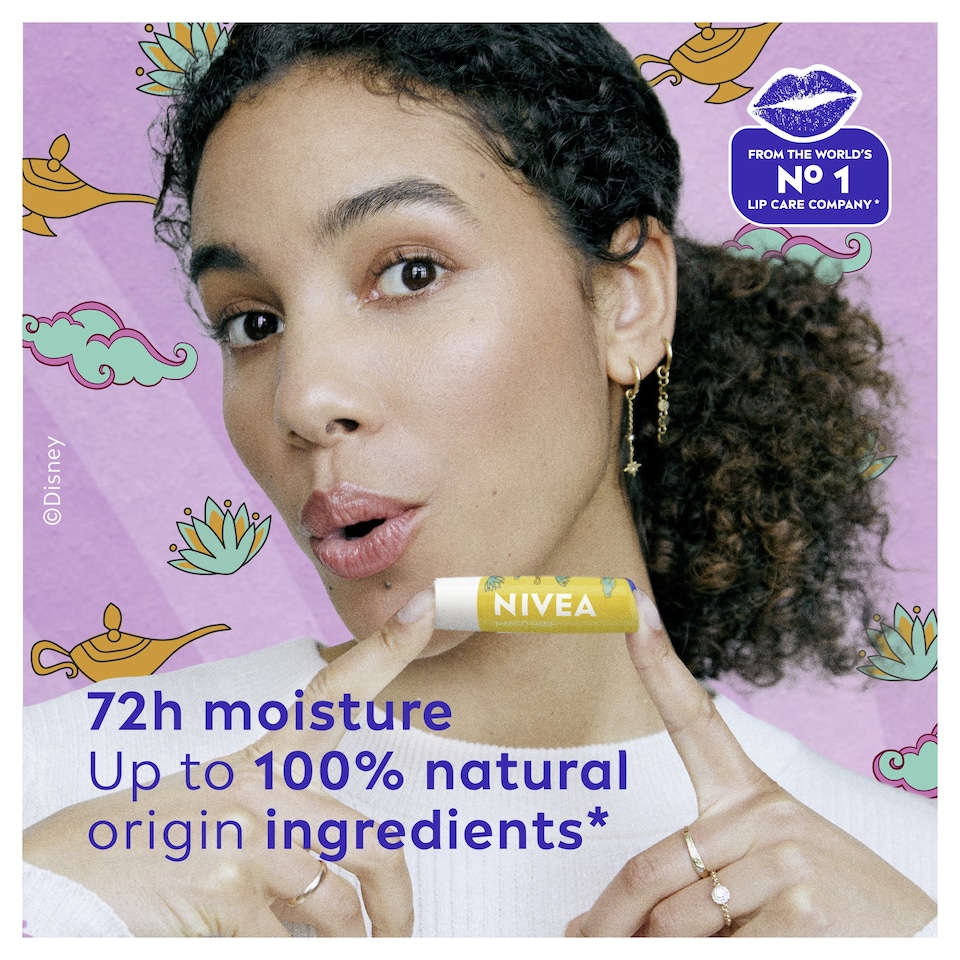 image 1 of NIVEA Disney Princess Jasmine Limited Edition Mango Shine Lip Balm 4.8g