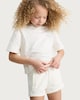 image 3 of F&F Girls 2-Piece Pure Cotton New York T-Shirt and Shorts Set in White