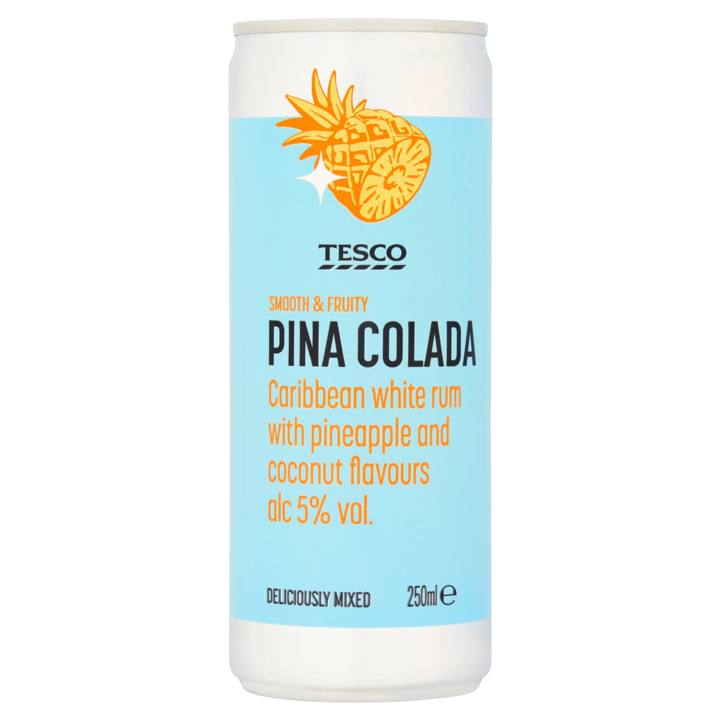 Tesco Pina Colada Pineapple and Coconut 250ml