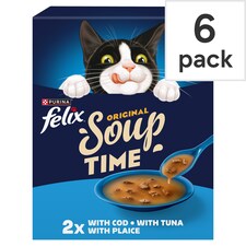 Felix Soup Original Wet Cat Food - Fish Selection 6x48g