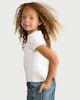 image 2 of F&F Girls Cotton Rich Star Embellished T-Shirt in White
