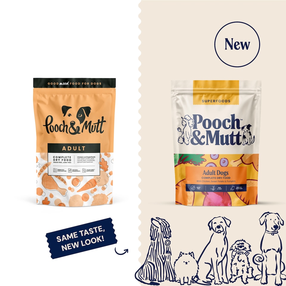 image 1 of Pooch & Mutt Adult Chicken & Superfoods Complete Dry Dog Food 1.5Kg.