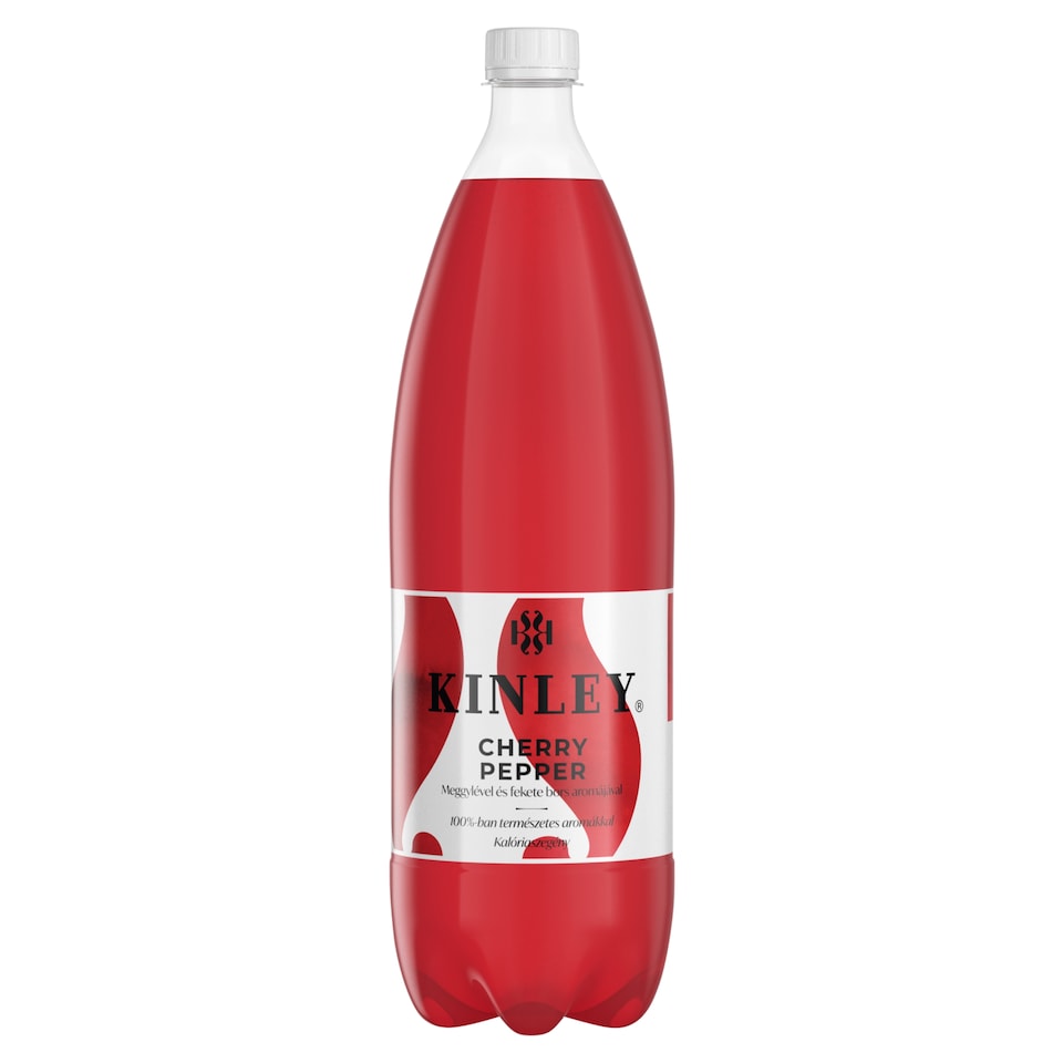 Kinley meggy- és fekete borsízű szénsavas üdítőital cukorral és édesítőszerekkel 1,5 l