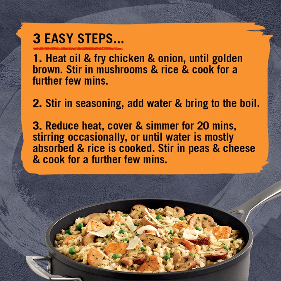 image 1 of Schwartz One Pan Italian Chicken Risotto Recipe Mix 28g