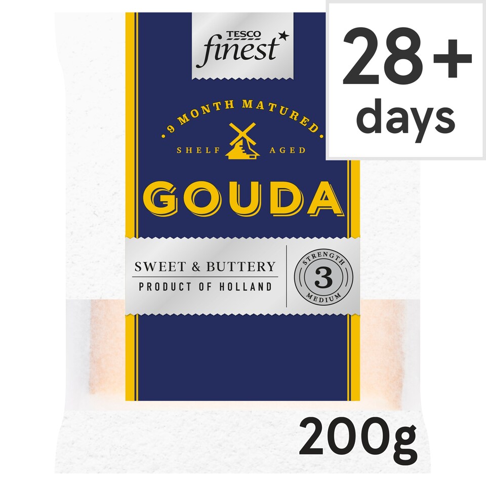 Tesco Finest Vintage Gouda Cheese 200 G