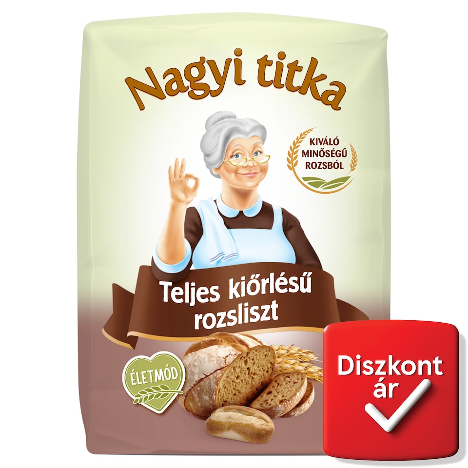 Nagyi titka teljes kiőrlésű rozsliszt 1 kg