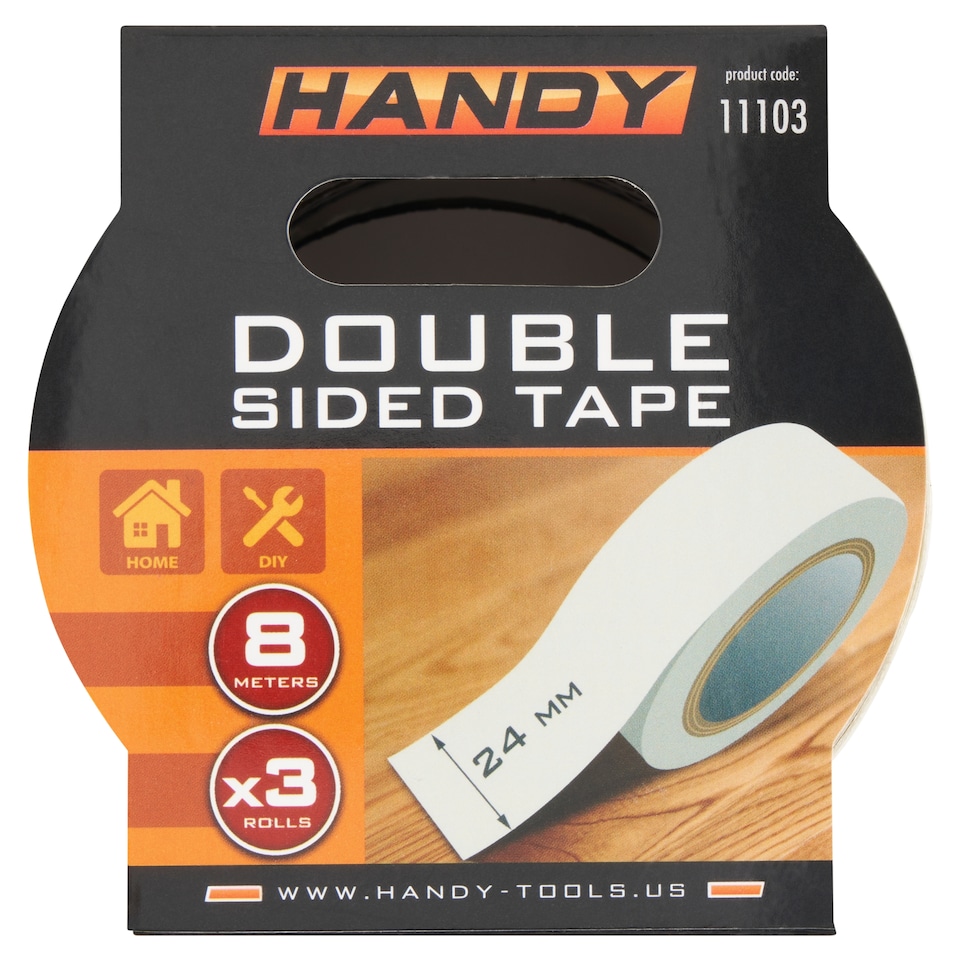 Handy Sada oboustranných lepicích pásek 8 m x 24 mm 3 ks