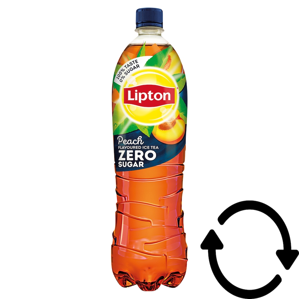 Lipton Ice Tea Zero energiamentes, őszibarack ízű üdítőital feketetea-kivonattal 1,5 l