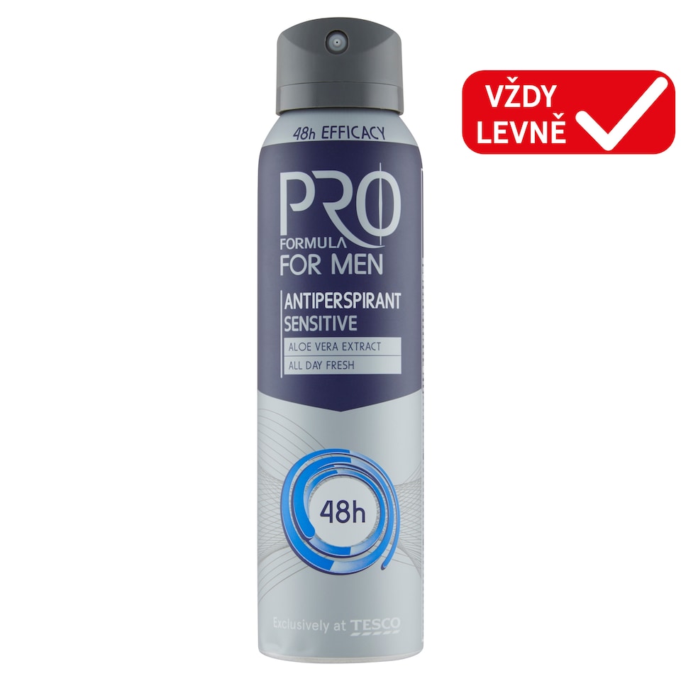 Tesco Pro Formula For Men Antiperspirant Sensitive 150ml