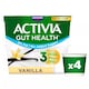 image 1 of Activia Vanilla No Added Sugar Fat Free Gut Health Yoghurt Multipack 4x115g