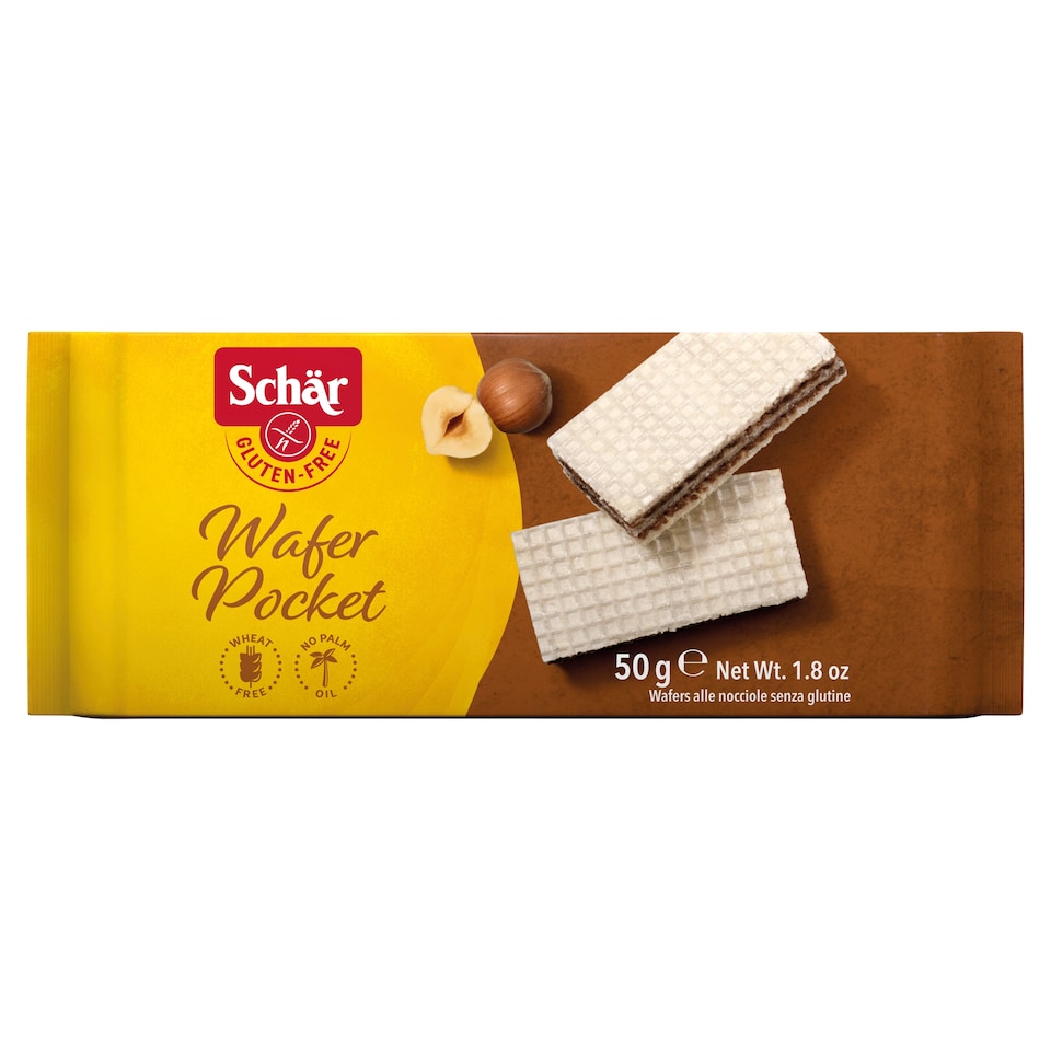 Schar Gluten-Free Wafer Pocket - Hazelnut Cream 50g