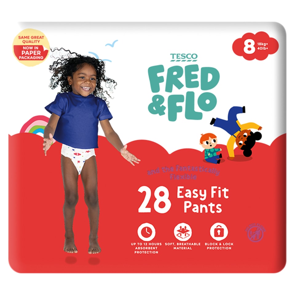 Fred & Flo Easy Fit Pants Size 8 28 Pack