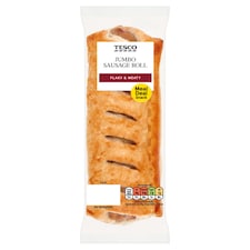Tesco Jumbo Pork Sausage Roll 145G