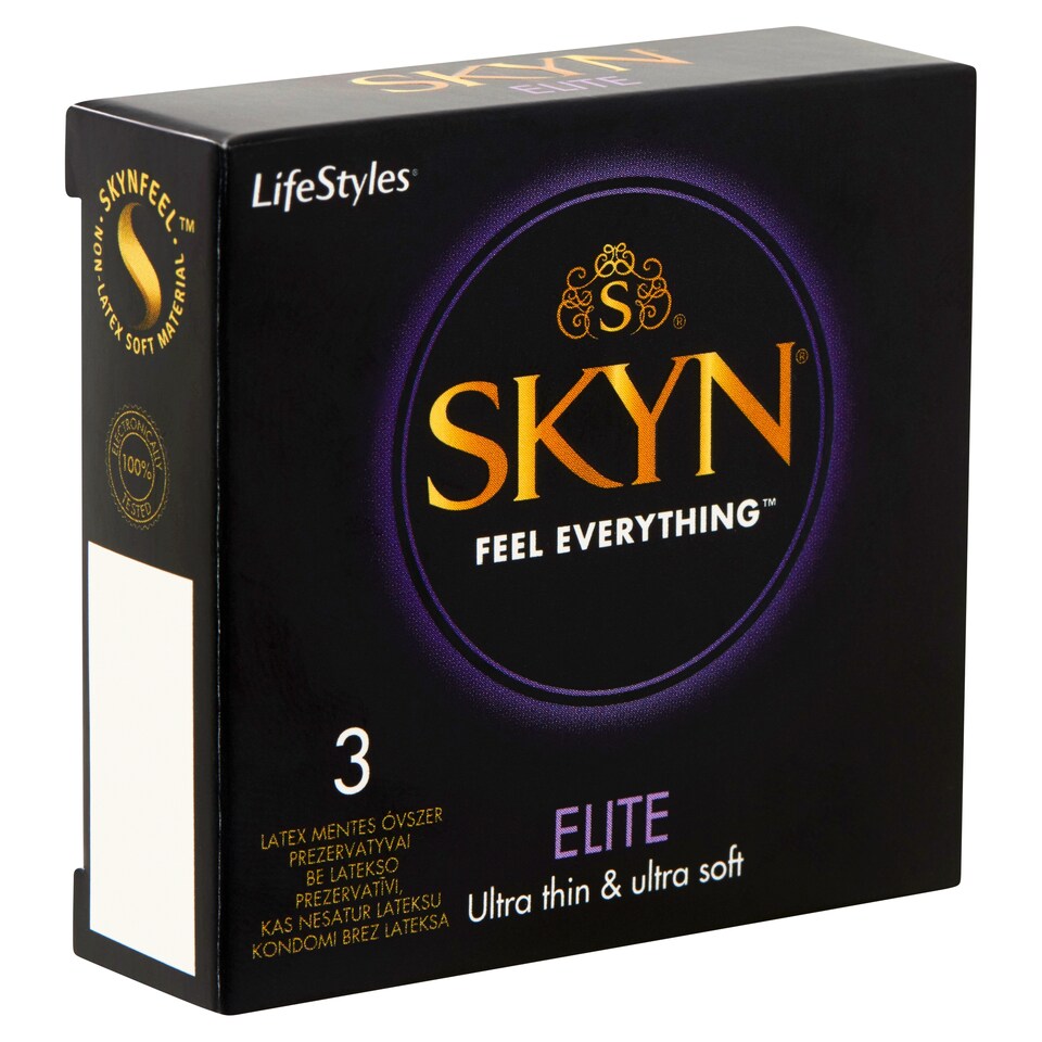 LifeStyles Skyn Elite Non-Latex Condoms 3 pcs
