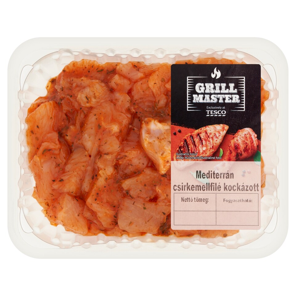 Grill Master kockázott mediterrán csirkemellfilé 500 g
