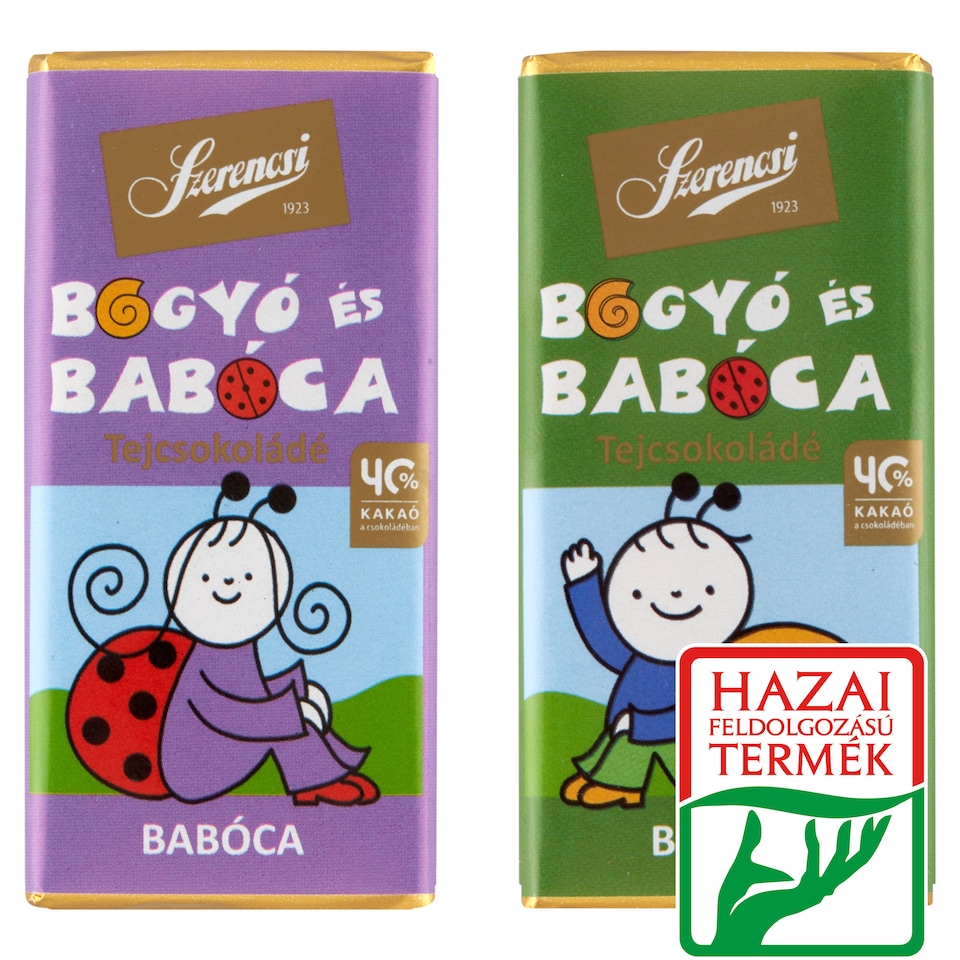 Szerencsi Bogyó és Babóca tejcsokoládé 20 g