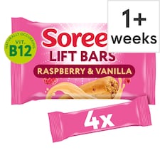 Soreen Lift Bars - Raspberry & Vanilla 4 Pack 168g