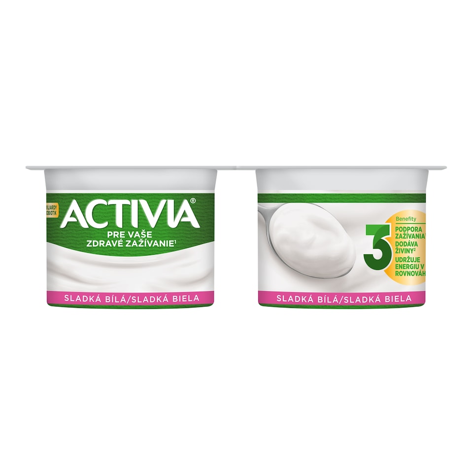 image 1 of ACTIVIA Sweet Plain 4x120g