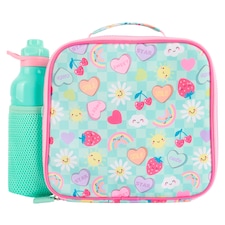 Polar Gear Cutesy Icons Combo Lunch Bag and Water Bottle