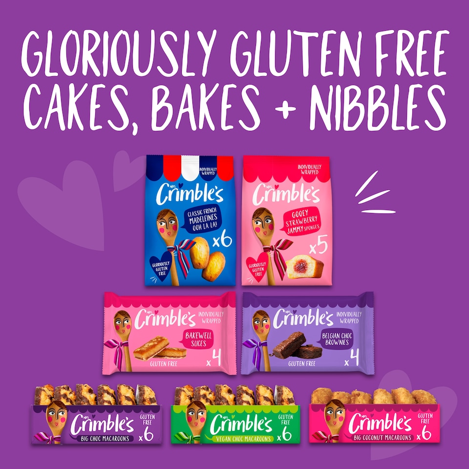 image 1 of Mrs Crimble's Gluten Free Chocolate Coconut Macaroons 6 Pack 195g