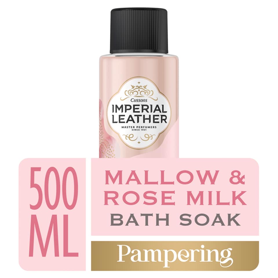 image 1 of Imperial Leather Pampering Bath Soak - Mallow & Rose Milk 500ml