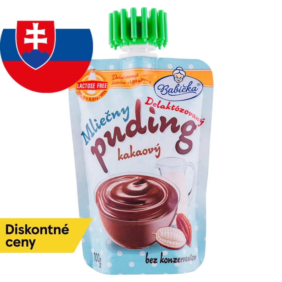 Babička Cocoa Milk Pudding Delactosed 100 g