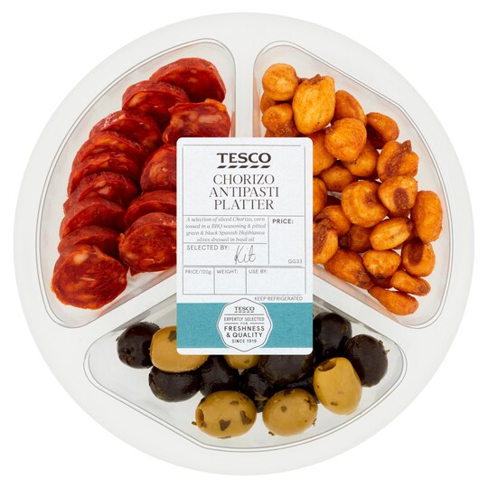 Tesco Chorizo Antipasti Platter 120G Tesco Groceries