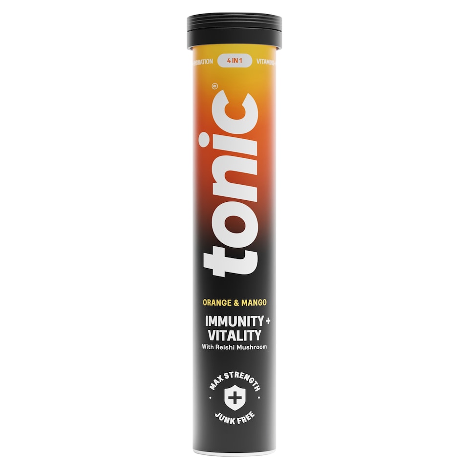 Tonic Daily Immunity Effervescent Tablets - Orange, Mango & Passionfruit 20s