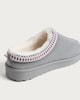 image 3 of F&F Knitted Trim Mule Slippers in Grey
